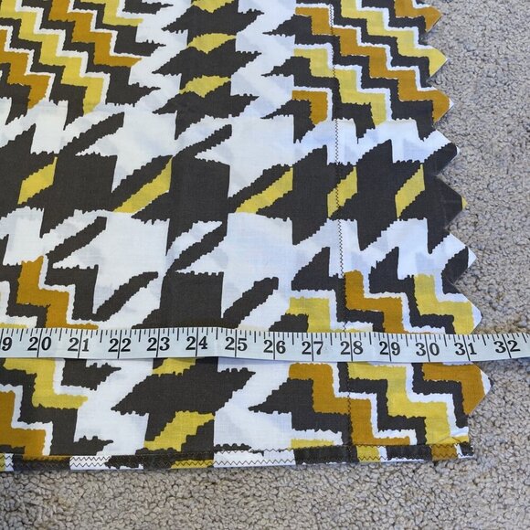 2 Vintage Handmade Pillowcases Standard Size Multicolor Southwestern Zig Zag Hem - Picture 5 of 6